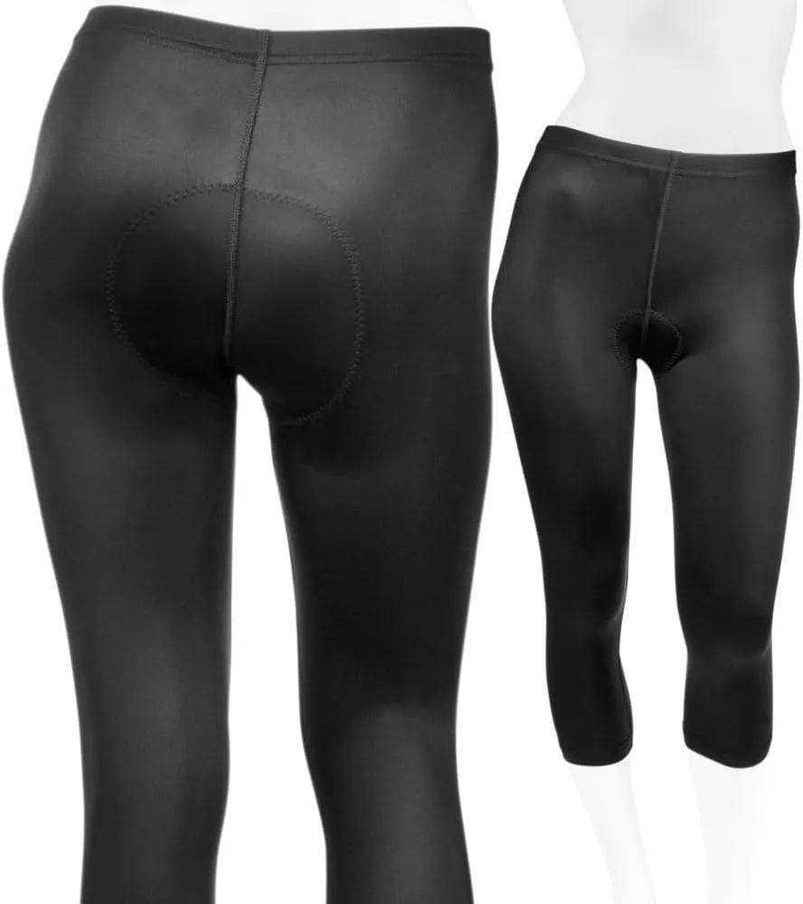 | Women's USA Classic Cycling Capris | Padded Compression Spandex Capri | Made in USA