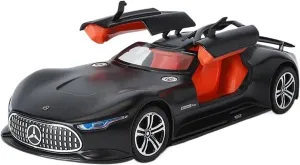 1 24 for Benz Vision GT Alloy Concept Sports Car Model Diecast Metal Racing Car Vehicles Model Sound Light Scale Vehicles Toys(Matter Black)