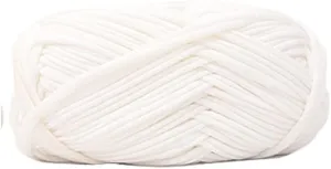 100g Cotton Handbag Yarn Carpet Knitting HandCrafts Wool Weave Thread Knitted Scarf Chunky Scarf Crochet DIY Yarn Doll Colours-02 Bleaching_1PCS