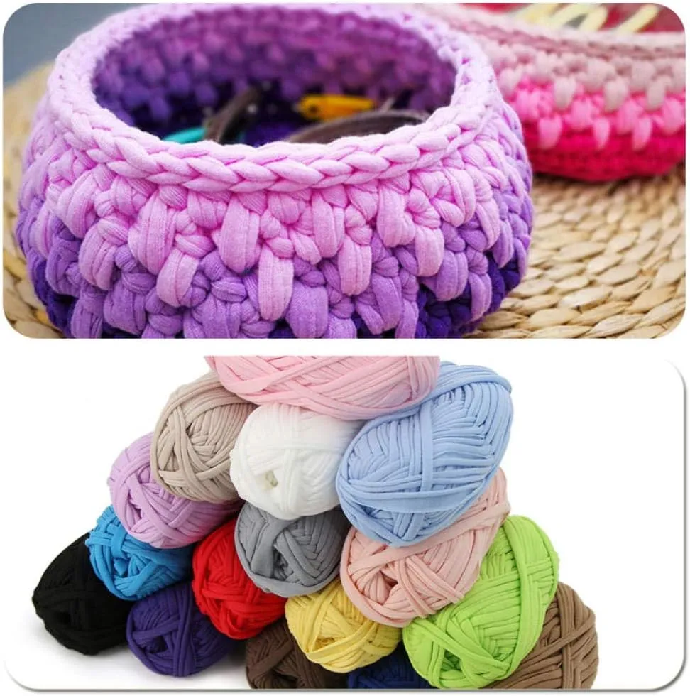 100g Cotton Handbag Yarn Carpet Knitting HandCrafts Wool Weave Thread Knitted Scarf Chunky Scarf Crochet DIY Yarn Doll Colours-02 Bleaching_1PCS