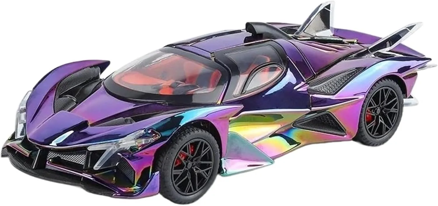 1:24 for EVO Electroplated Version Alloy Model Sports Car(Purple)
