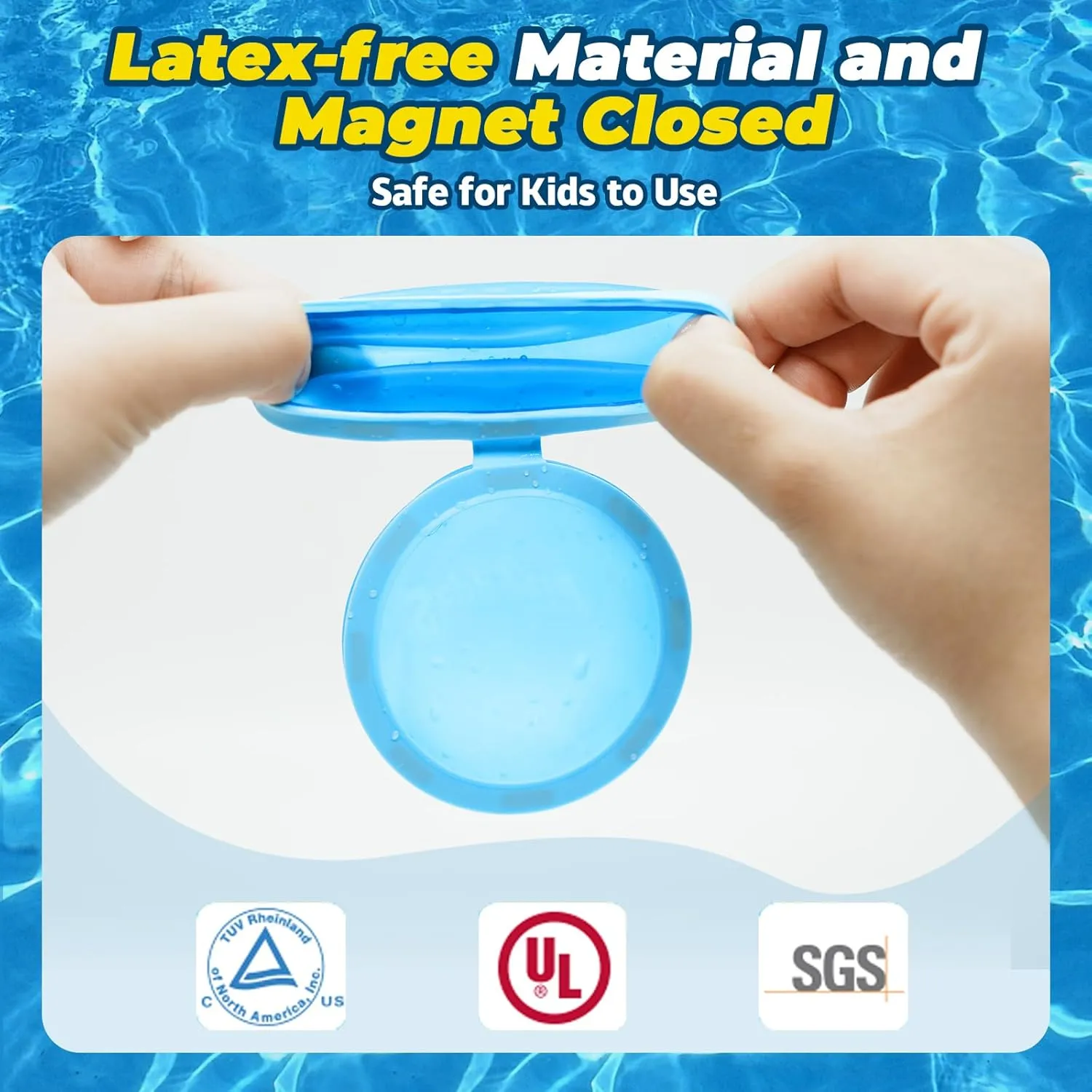 12Pcs Reusable Water Balloons, Magnetic Water Balls Quick Fill, Self-Sealing Water Fight Toys for Kids Outdoor Games, Summer Pool Beach Party Fun