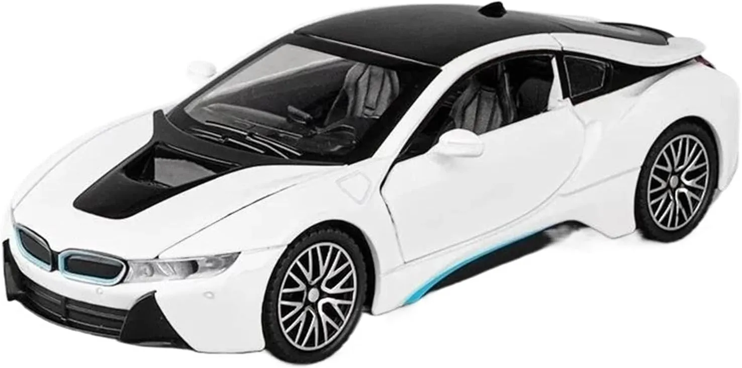 1:32 for I8 Alloy Die-cast Sports Car Model(White)