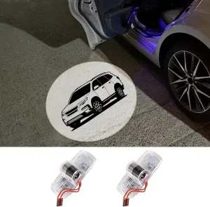2 Pack LED Car Door Projector Courtesy Lights Ghost Shadow Welcome Lamp Accessories Compatible with Honda Pilot 2009-2024 2025 accessories