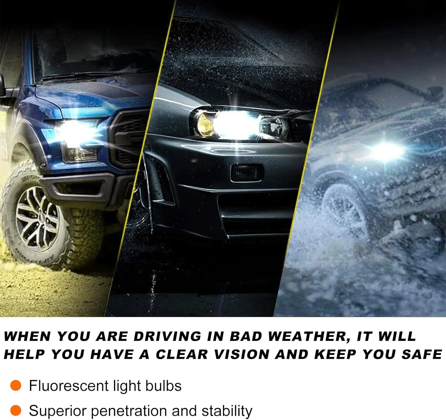 2 PCS H8 H11 LED Fog Light Bulbs, 12V Plug and Play Car Fog Lights, High Bright H8 H11 LED Chips Fog Lamps Replacements for Most Cars, Trucks, SUVs, Car Accessories (White)