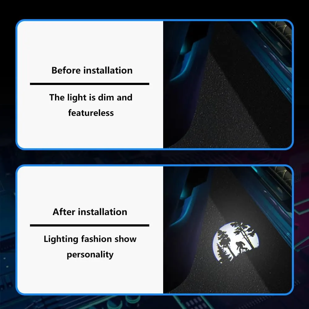 2 pcs Non-Fading LED Car Door Logo Lights Courtesy Projector Laser Welcome Light Ghost Shadow Forester Accessories Puddle lamp for Forester Outback Ascent Accessories