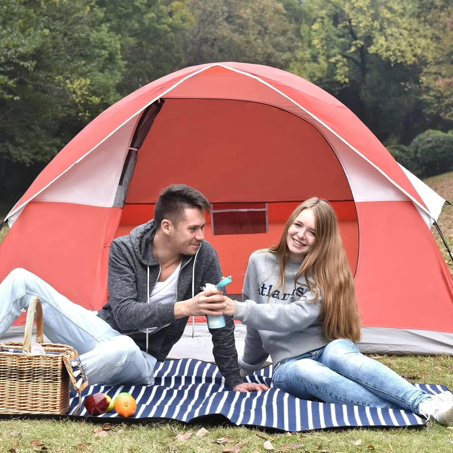 2 Person Backpacking Tent,Portable Lightweight Waterproof Windproof Easy Setup Backpacking Tent,Great for Camping Hiking Mountaineering