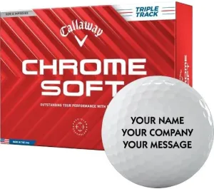 2024 Callaway Golf Chrome Soft Triple Track Personalized Golf Ball