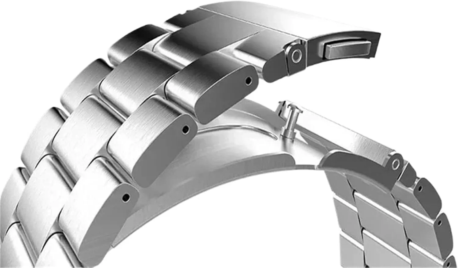 20mm 22mm Metal Strap Stainless Steel Strap With Quick Release Adjustable Man Women Silver