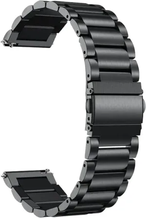 20mm 22mm Metal Strap Stainless Steel Strap With Quick Release Adjustable Man Women Silver
