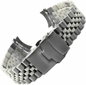 20mm 22mm Solid Stainless Steel Curved End Watch Strap Watch Bracelet Accessories With Tool Quick Release