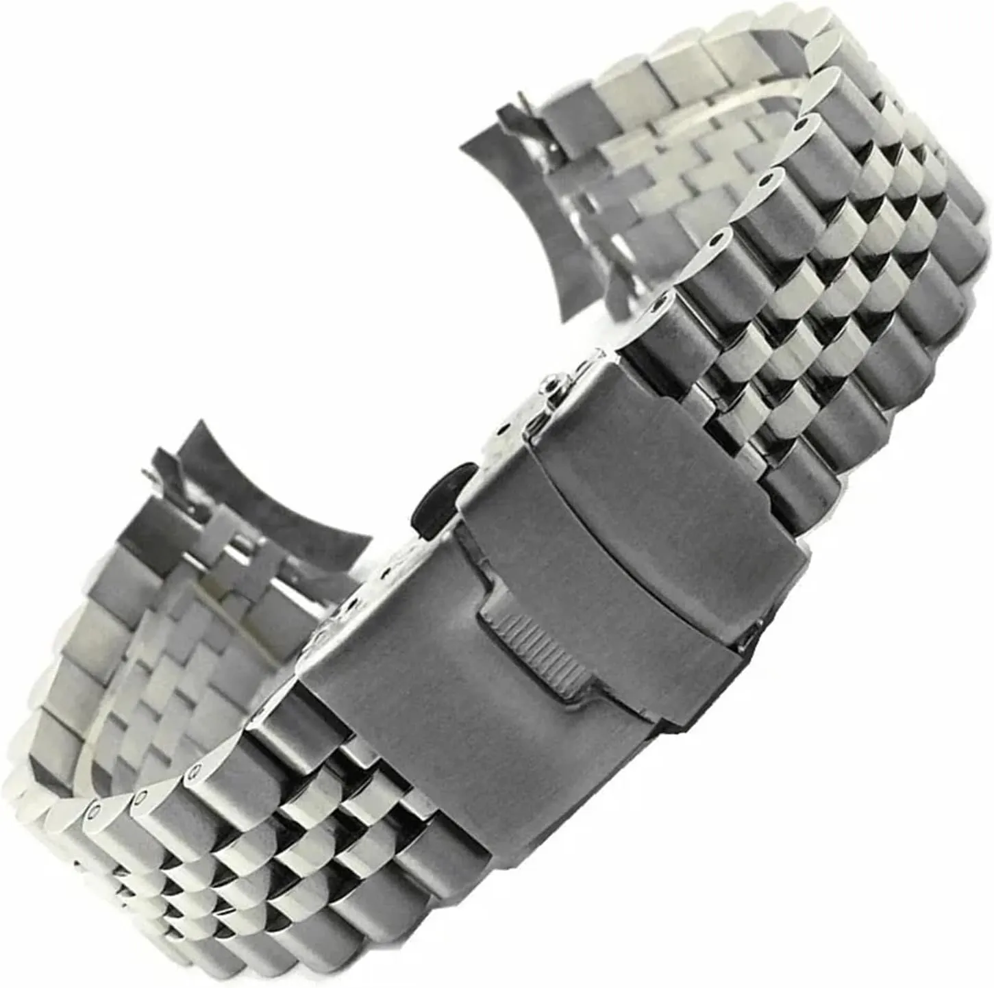 20mm 22mm Solid Stainless Steel Curved End Watch Strap Watch Bracelet Accessories With Tool Quick Release