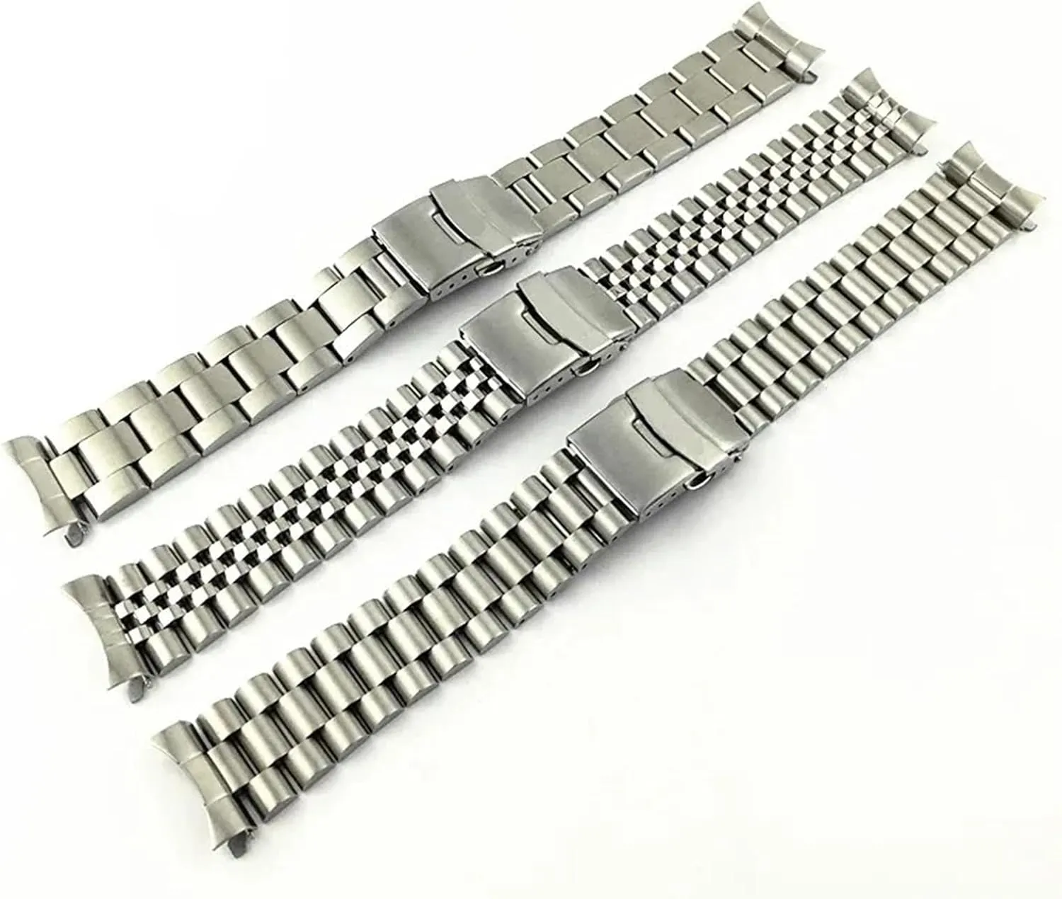 20mm 22mm Solid Stainless Steel Curved End Watch Strap Watch Bracelet Accessories With Tool Quick Release