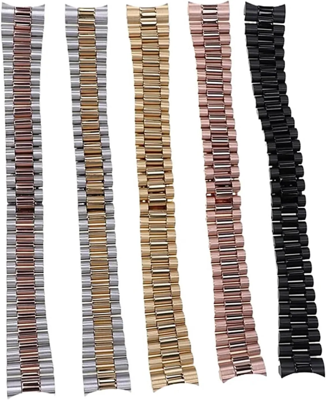 20mm Stainless Steel Strap Universal Watchband Accessories Adjustable Men's And Women's Quick Release