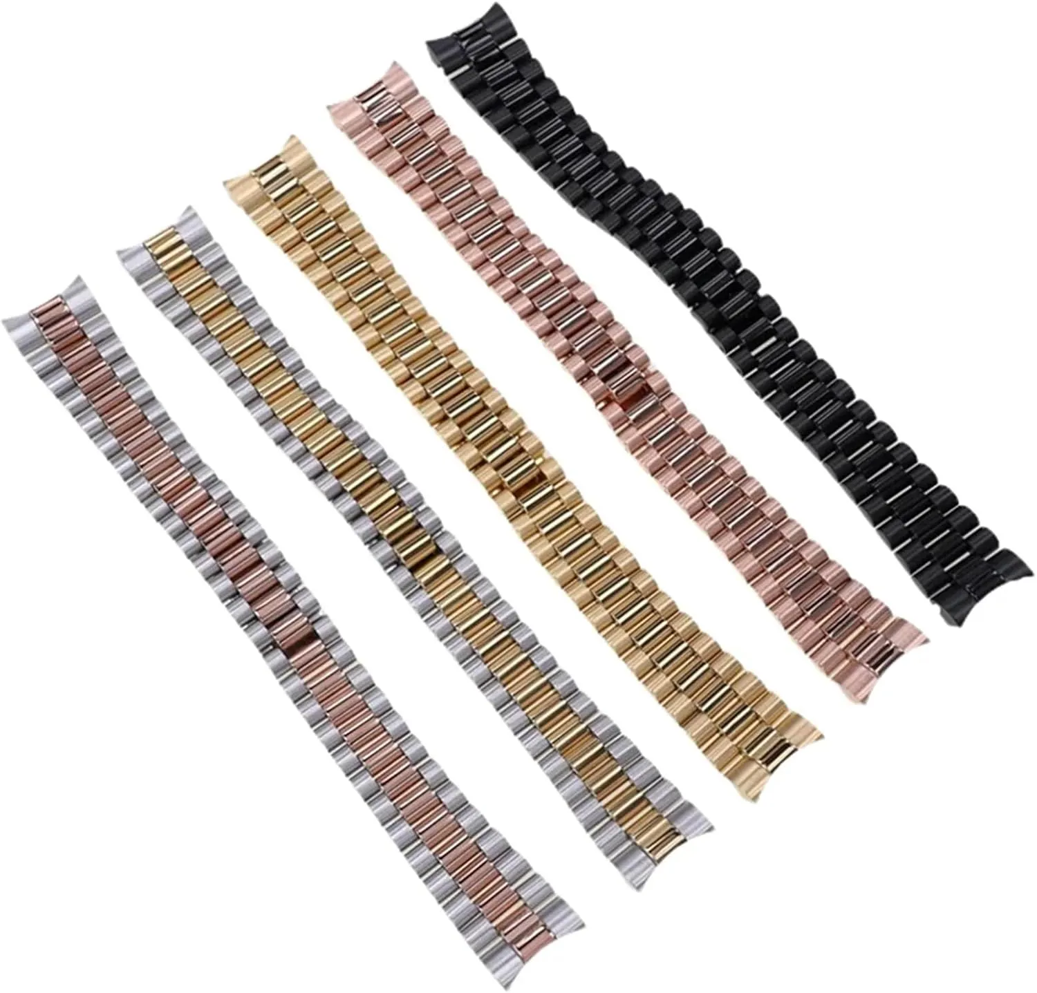 20mm Stainless Steel Strap Universal Watchband Accessories Adjustable Men's And Women's Quick Release