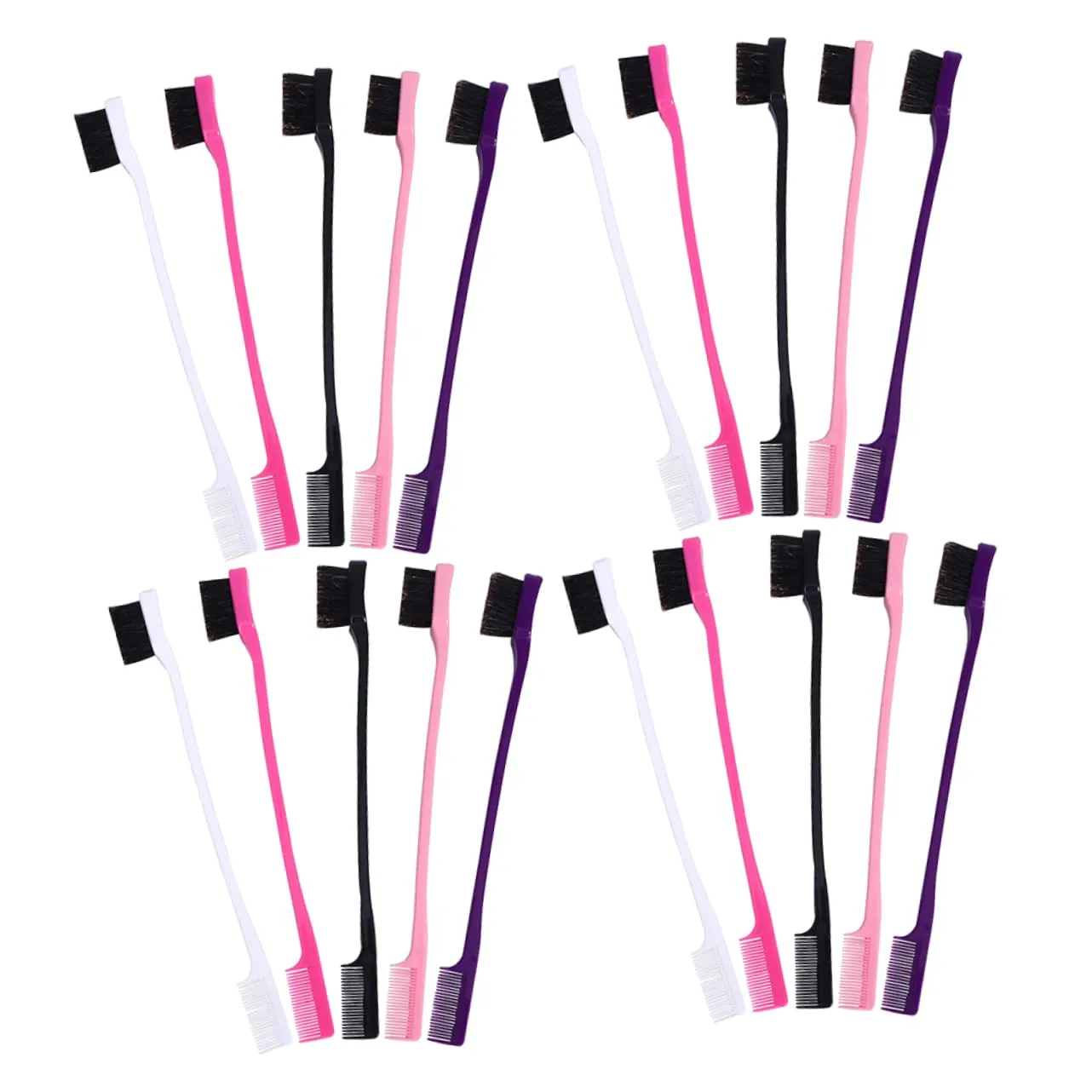 24pcs Eyelash Brush Separator Comb Mascara Painting Tool Lash Comb for Eyelash Eye Makeup For Makeup Eyebrow Eyebrows Brush Abs
