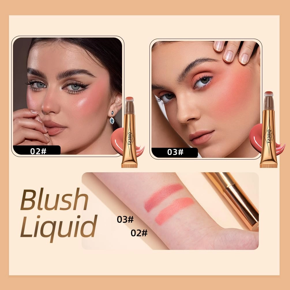 2 in 1 Multifunctional Makeup Pen, Contour Blush Highlighter, Pearl Fine Shine, Matte Natural Brighten Face Makeup (5, 1)