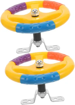 2pcs Vehicle Steering Wheel Replacement Lightweight Car Steering Wheel Easy to Install Interactive Driving Learning