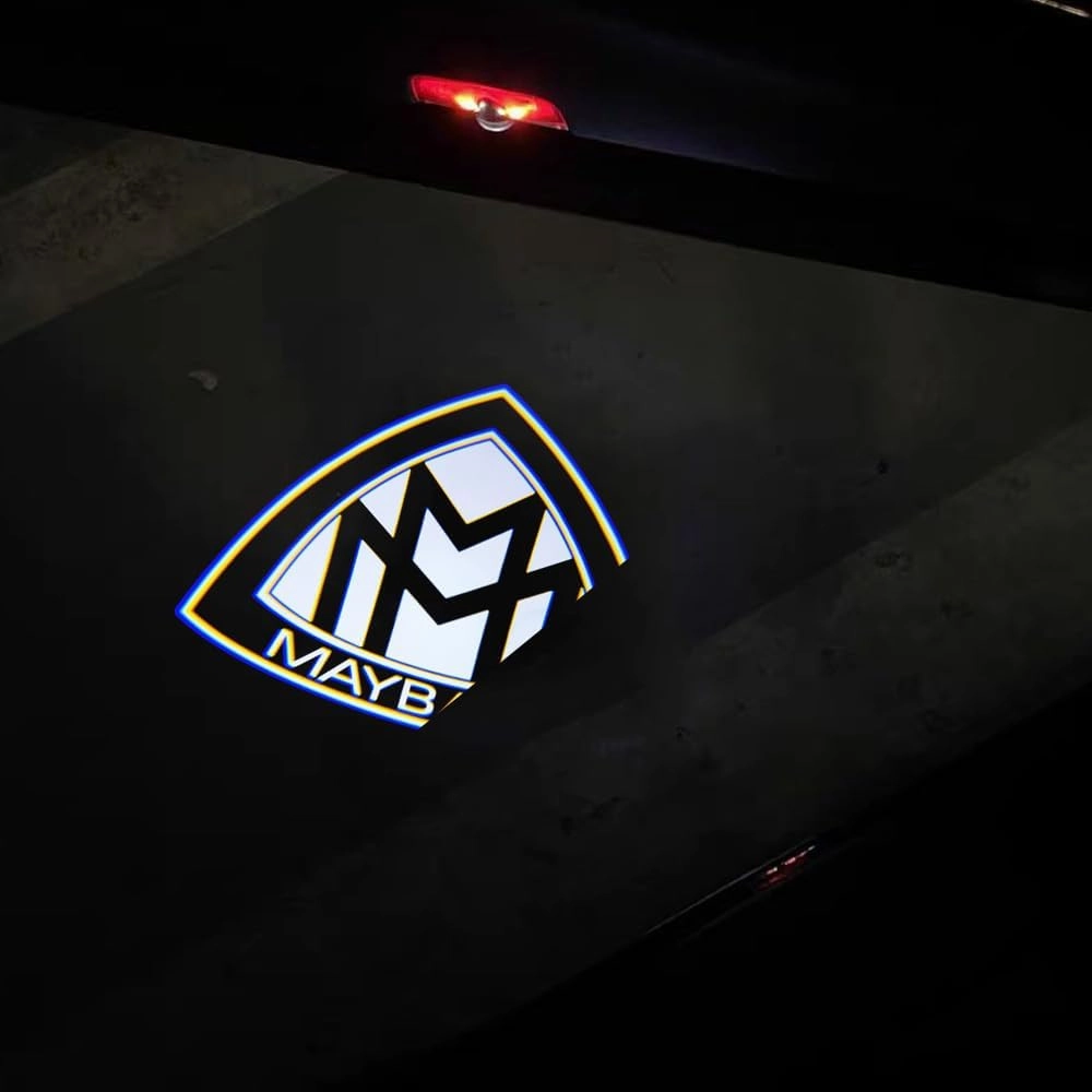 2PCS Car Door Logo Lights Projector Non-Fading LED Puddle Lamp Compatible for Maybach Accessories W221 2008-2013 s280 s300 s350 s400 s450 s500 s600 s63 s65 s250 s320 s420