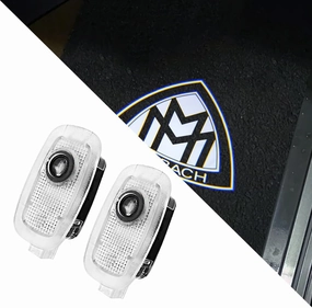 2PCS Car Door Logo Lights Projector Non-Fading LED Puddle Lamp Compatible for Maybach Accessories W221 2008-2013 s280 s300 s350 s400 s450 s500 s600 s63 s65 s250 s320 s420