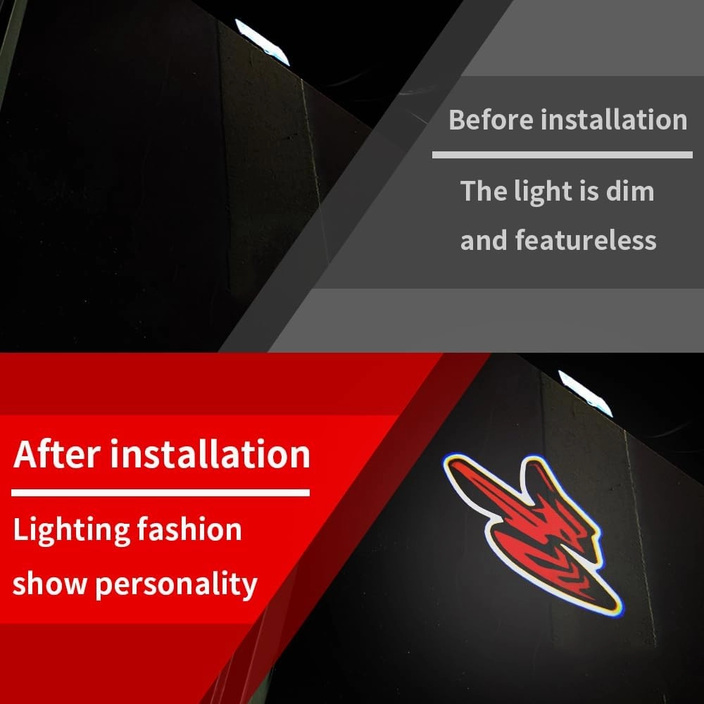2PCS Door Lights Logo for Hornet gt rt Accessories, Courtesy LED Welcome Puddle Projection Light Lamps Compatible with Hornet gt rt 2022 2023 2024 (Red)