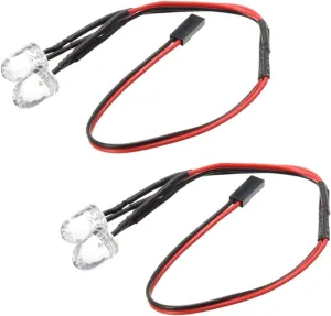 2X L-E-D Light EA1034 for JLB Racing Cheetah 1/10 Brushless RC Car Parts RC Car Decoration Accessories