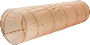 3 Sprouts Kids Play Tunnel - Pop Up Collapsible Tunnels with Recycled Fabric - Fun Crawling Tunnel for Toddler, Baby, Children to Crawl Through, Gross Motor Toy for Indoor Play - Terrazzo Clay