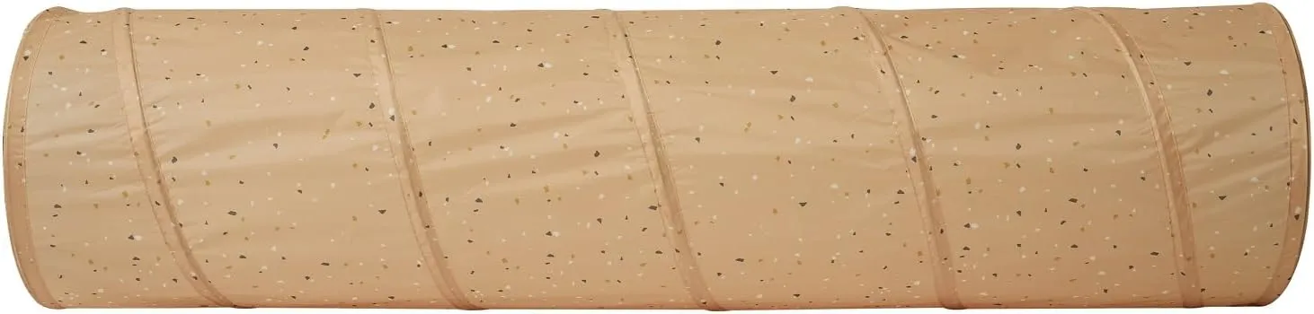 3 Sprouts Kids Play Tunnel - Pop Up Collapsible Tunnels with Recycled Fabric - Fun Crawling Tunnel for Toddler, Baby, Children to Crawl Through, Gross Motor Toy for Indoor Play - Terrazzo Clay