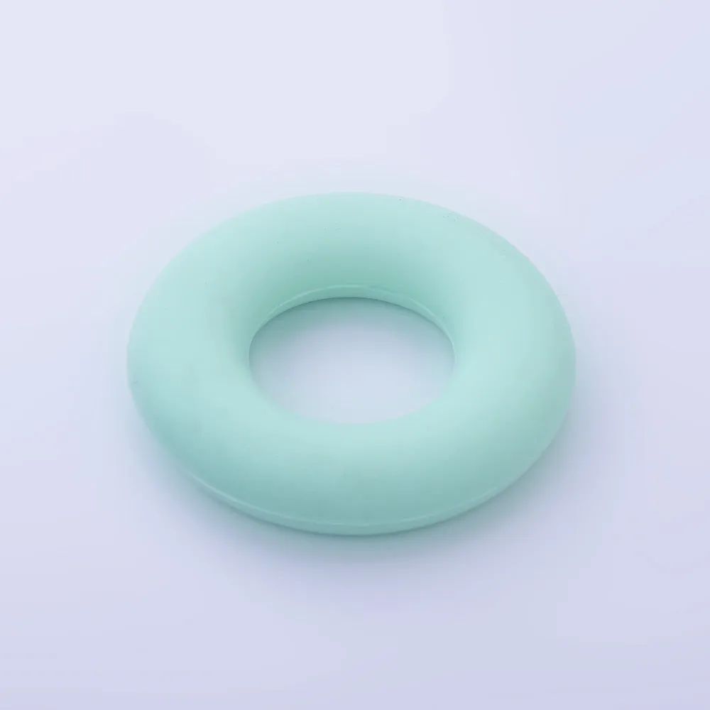 3/4" Donut ring silicone teether teething Round Circle Silicone Teether toy 100% Food Grade Silicone Beads Wholesale 1pcs 102571