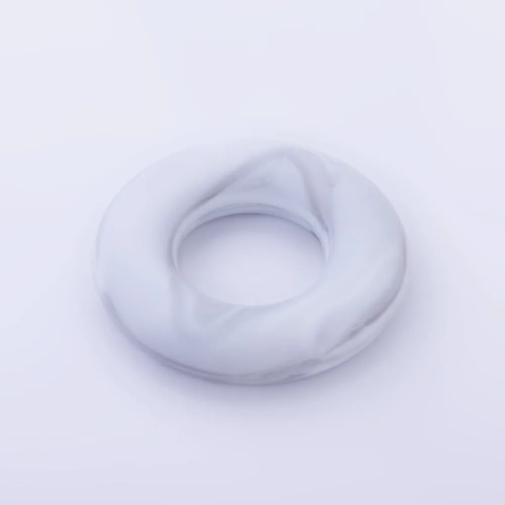 3/4" Donut ring silicone teether teething Round Circle Silicone Teether toy 100% Food Grade Silicone Beads Wholesale 1pcs 102571