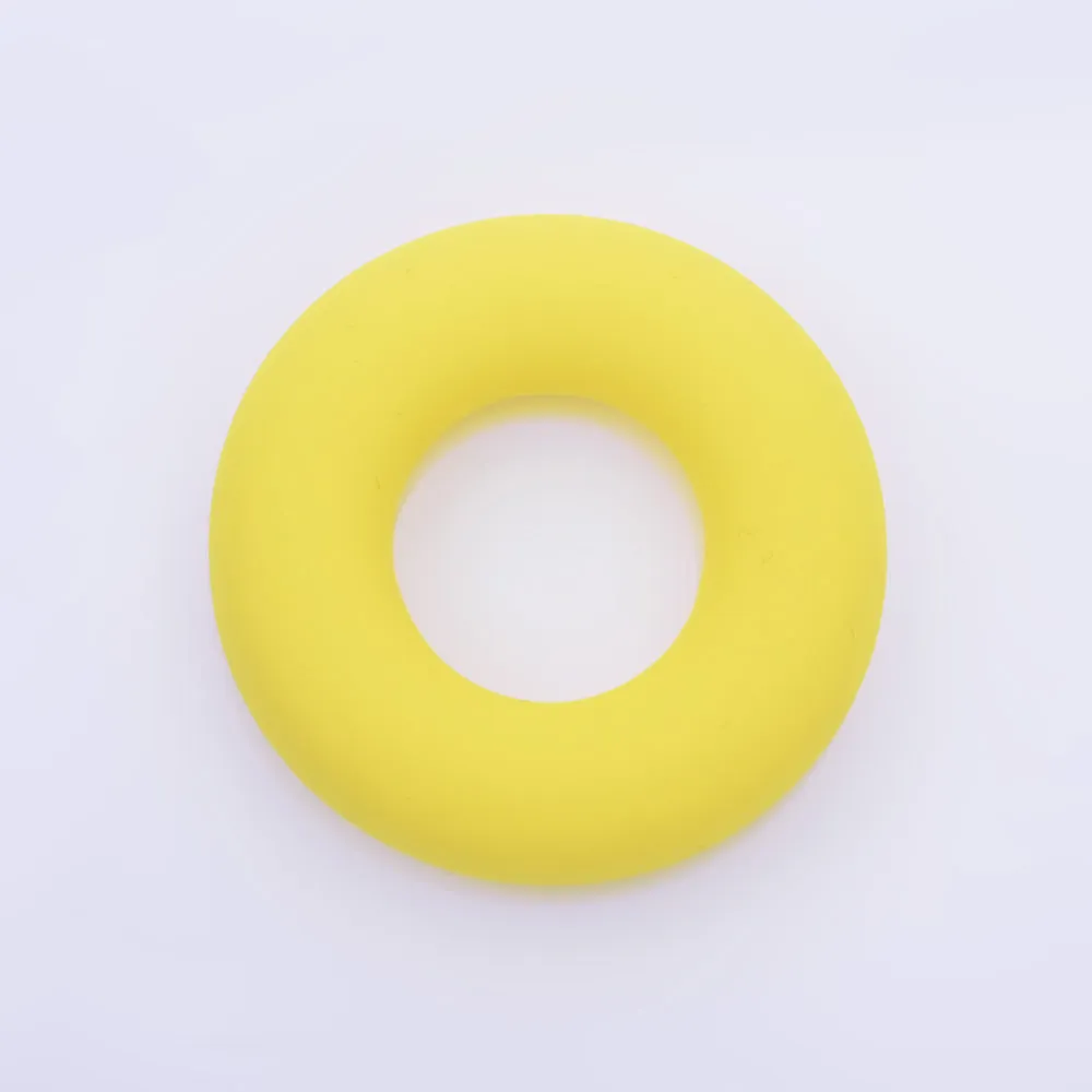 3/4" Donut ring silicone teether teething Round Circle Silicone Teether toy 100% Food Grade Silicone Beads Wholesale 1pcs 102571