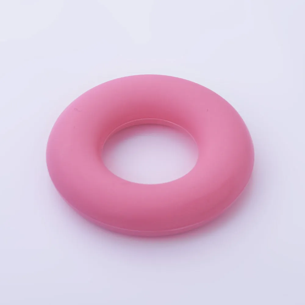 3/4" Donut ring silicone teether teething Round Circle Silicone Teether toy 100% Food Grade Silicone Beads Wholesale 1pcs 102571