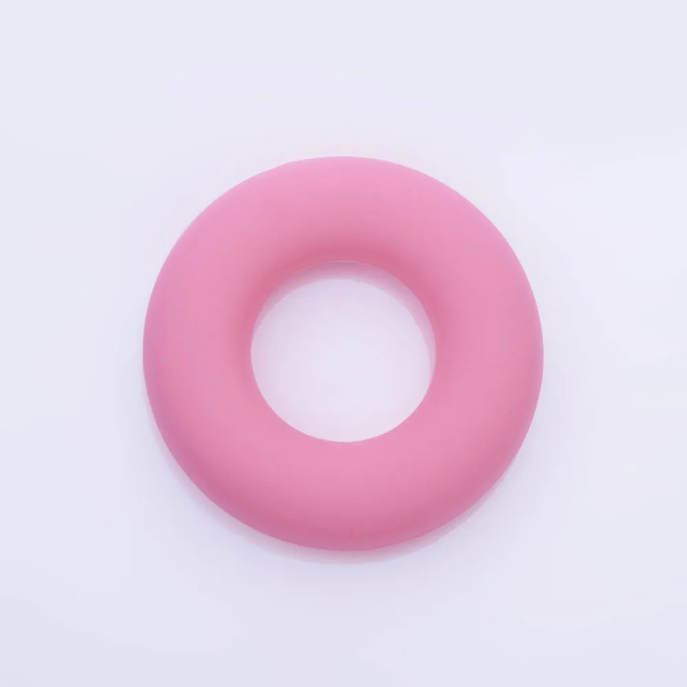 3/4" Donut ring silicone teether teething Round Circle Silicone Teether toy 100% Food Grade Silicone Beads Wholesale 1pcs 102571