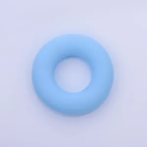 3/4" Donut ring silicone teether teething Round Circle Silicone Teether toy 100% Food Grade Silicone Beads Wholesale 1pcs 102571