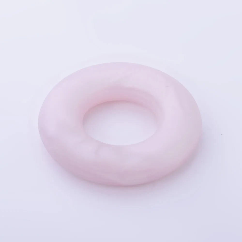 3/4" Donut ring silicone teether teething Round Circle Silicone Teether toy 100% Food Grade Silicone Beads Wholesale 1pcs 102571
