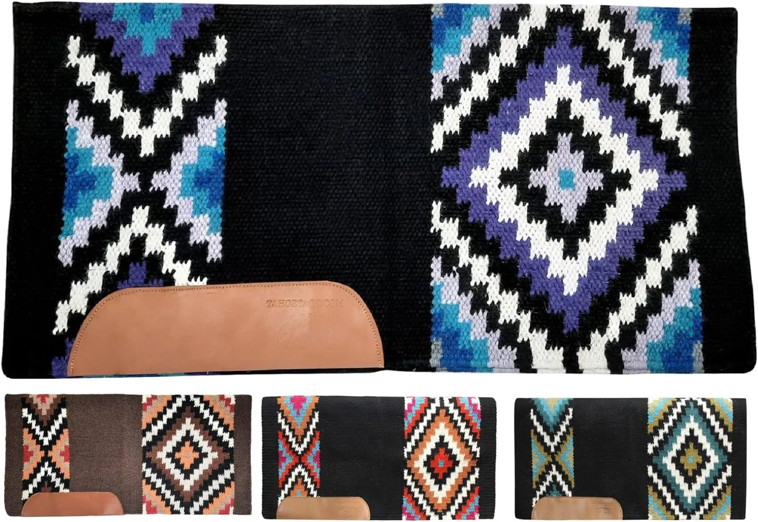 34" x 36" Maisie New Zealand Wool Western Show Saddle Blanket Pad