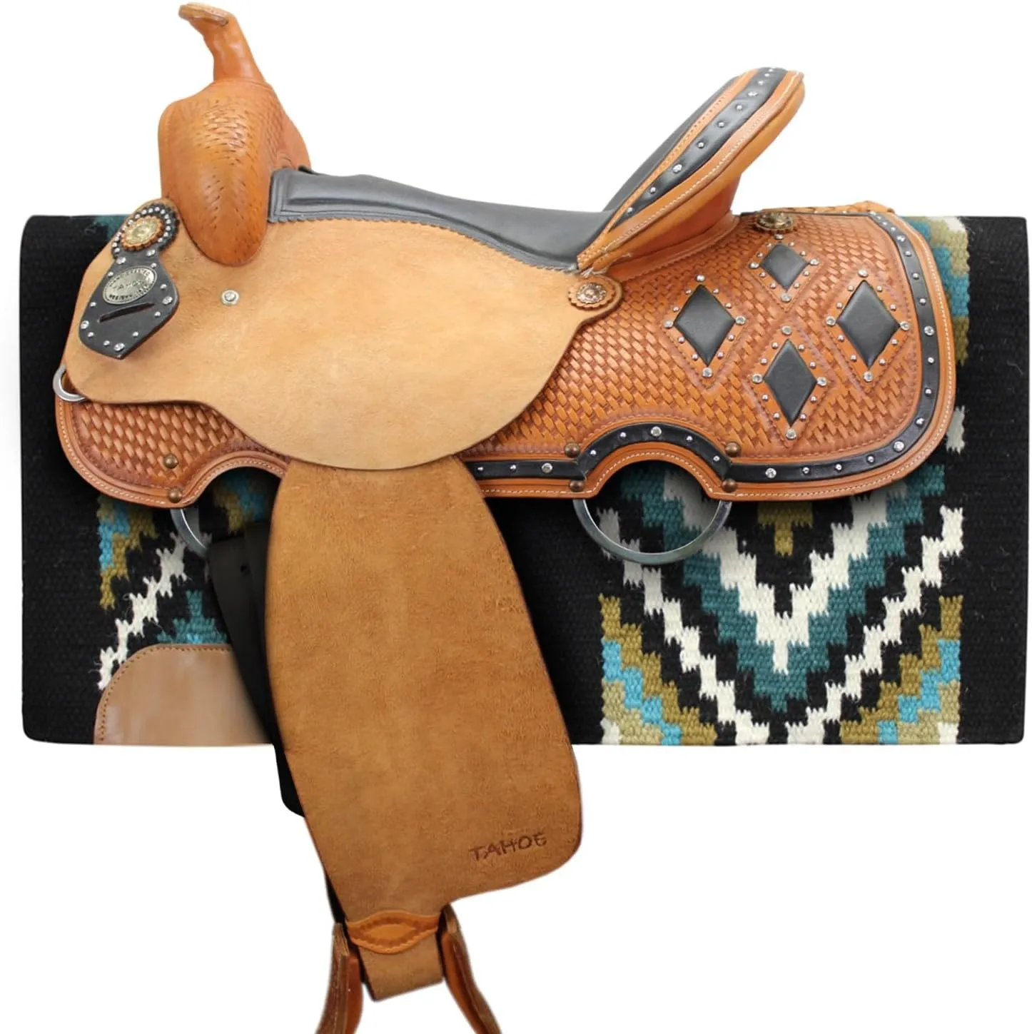 34" x 36" Maisie New Zealand Wool Western Show Saddle Blanket Pad