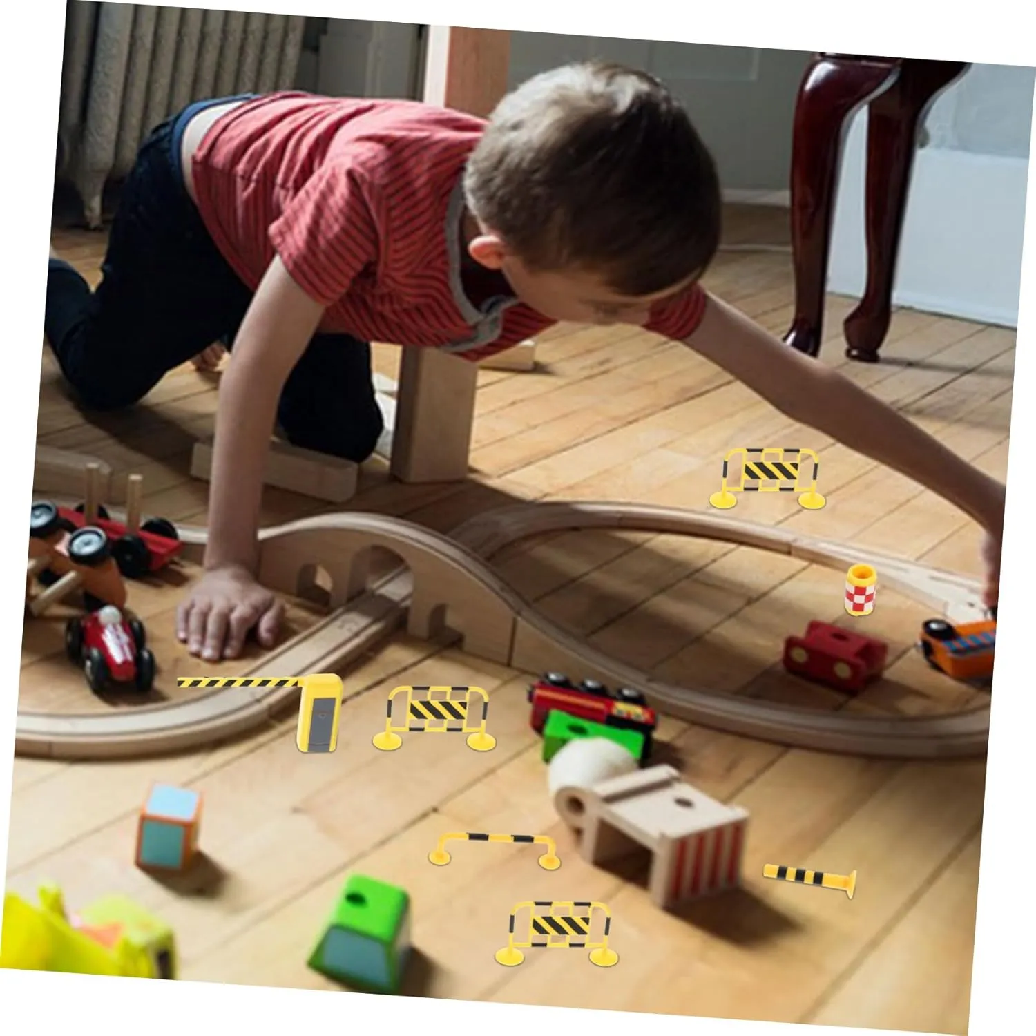 3sets Traffic Barricade Play Miniature Road Signs and Traffic Toys for Boys and Girls Interactive Learning Bright Colors for Educational Play