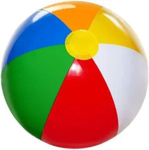 4E's Novelty 16 Inch Inflatable Beach Balls Bulk 24 Pack - Birthday Pool Party Favors for Kids, Summer Goodie Bags Stuffers Toys, End of Year Student GIFS