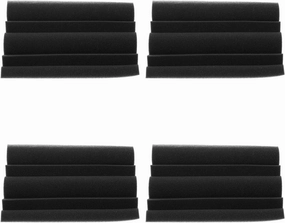 4Pcs Soundproof Padding Corner Bass Trap Wedge Panels Acoustic for Home Theaters Professional Sound Absorbing Material for Reducing Indoor Reverberation