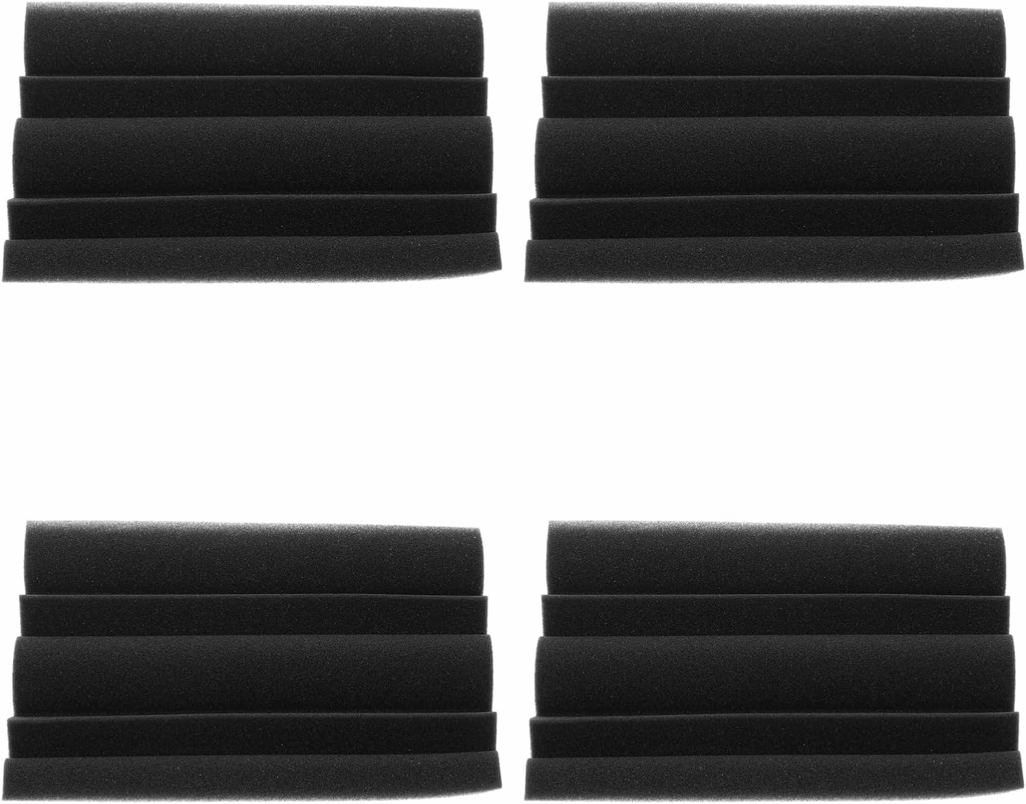 4Pcs Soundproof Padding Corner Bass Trap Wedge Panels Acoustic for Home Theaters Professional Sound Absorbing Material for Reducing Indoor Reverberation