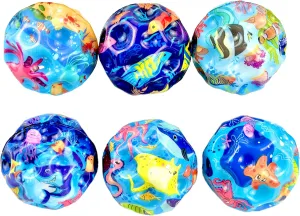 6 Pieces of Super Bouncy High Bounce Balls for Kids and Adults Moon Shape Easy to Grasp and Catch Improve Hand-Eye Coordination Great for Motor Training and Active Play