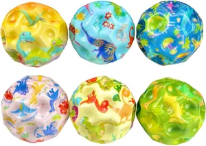 6 Pieces of Super Bouncy High Bounce Balls for Kids and Adults Moon Shape Easy to Grasp and Catch Improve Hand-Eye Coordination Great for Motor Training and Active Play