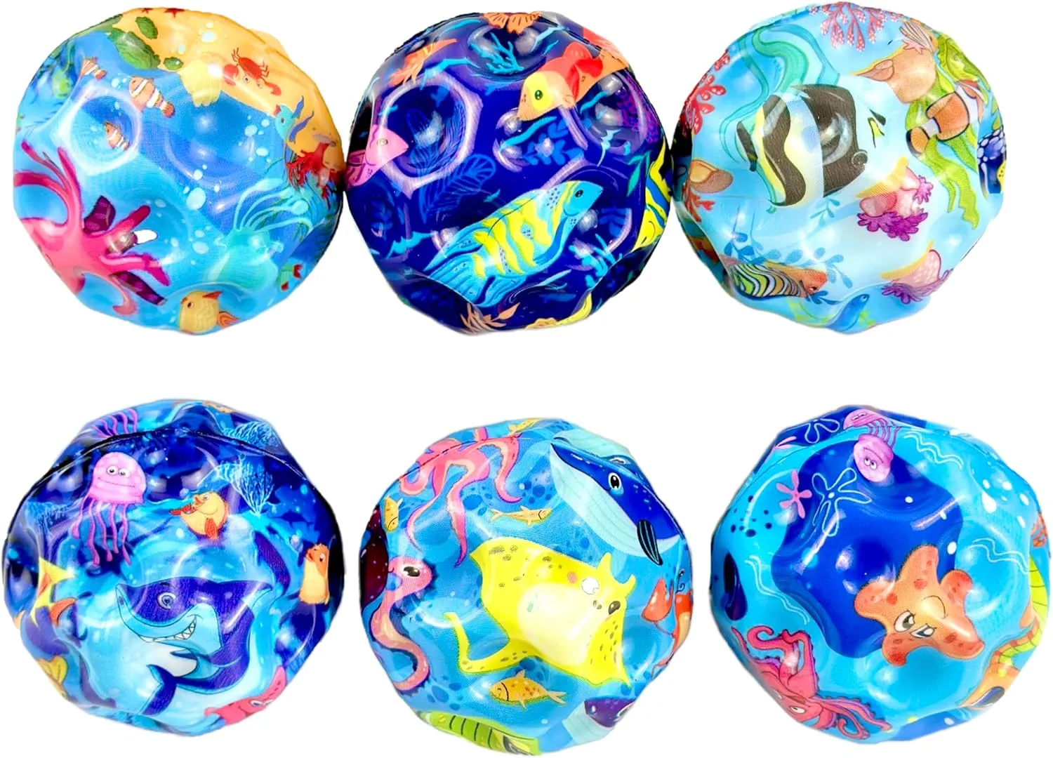 6 Pieces of Super Bouncy High Bounce Balls for Kids and Adults Moon Shape Easy to Grasp and Catch Improve Hand-Eye Coordination Great for Motor Training and Active Play
