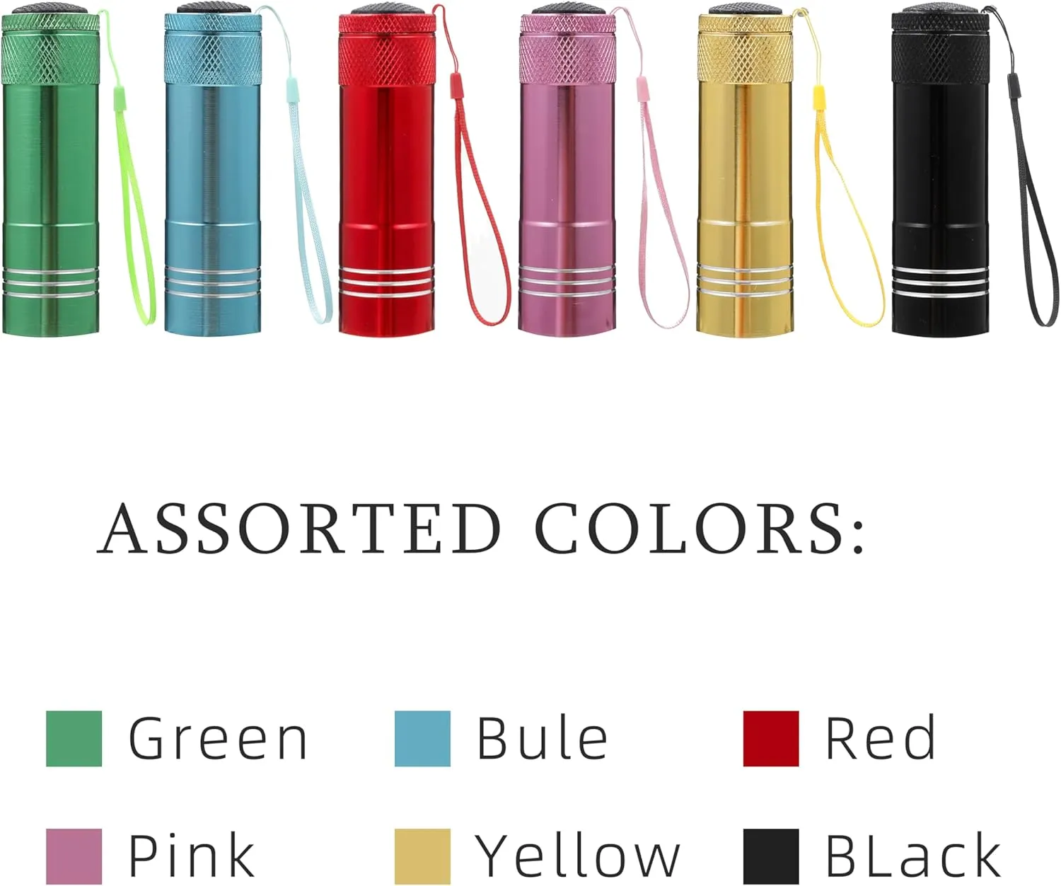 60 Pack Small Mini Flashlights Bulk, Aluminum LED Flash Light with Batteries Lanyard,Cheep Flashlight for Party Favors Camping Emergency Power Outage Night Reading, Gift to Christmas Halloween