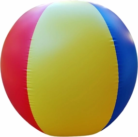 6ft Beach Ball with Rapid Valve, Durable and Vibrant Colors