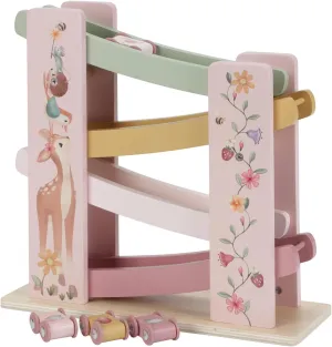 7355 FSC Wooden Marble Track Car Racing Track Fairy Garden Pink