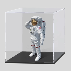 8 Inch Acrylic Display Case for Showcase, Clear Square Acrylic Box for Displaying Toys, Collectibles, Figures and Arts