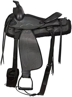 8" inches Seat Children Pony Kids Western Synthetic Miniature Equestrian Trail Barrel Racing Cordura Lightweight Tack Comfort Horse Riding Saddles Classic Quality Handmade Size 8" inches Seat, SVJ38