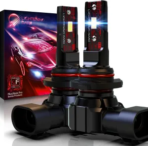9005 Light Bulb, HB3 9005 Fog Bulbs 6500K Xenon White Extremely Bright Wireless Fanless (Pack of 2)